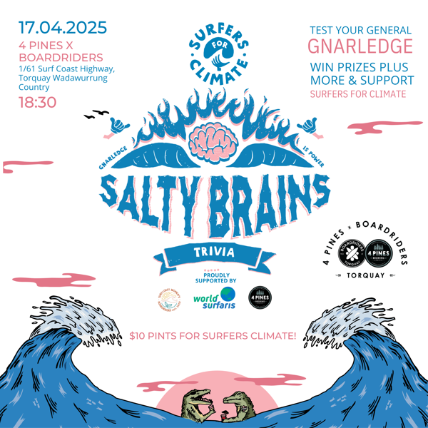 Salty Brains Trivia with Surfers for Climate