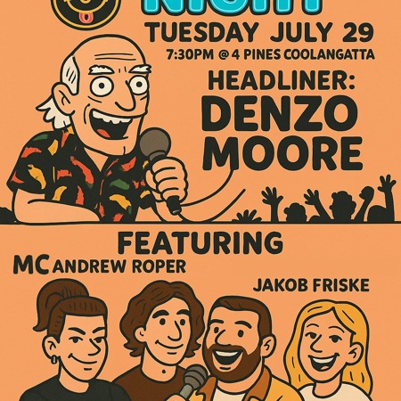 Comedy Night at 4 Pines Cooly with Bare Comedy! 🎤