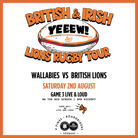 Wallabies VS. British & Irish Lions Game 3 at 4 Pines Torquay 